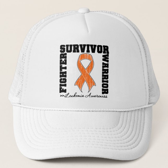 Leukemia Survivor Kämpfer Truckerkappe (Vorderseite)