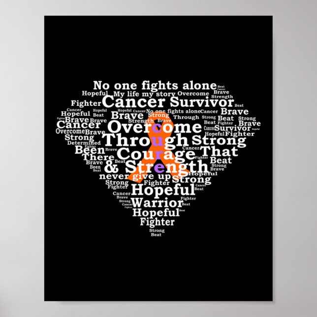 Leukemia Survivor Superhero Poster (Vorne)