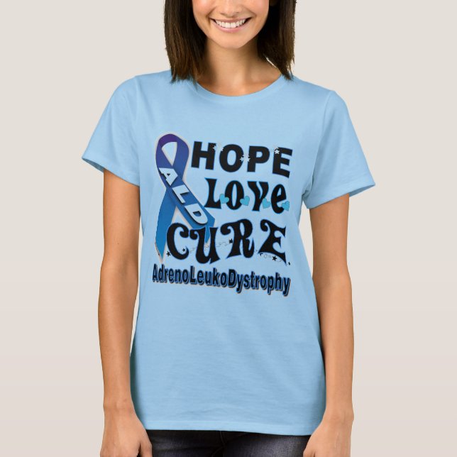 Leukodystrophy Bewusstseins-T - Shirt ALD (Vorderseite)