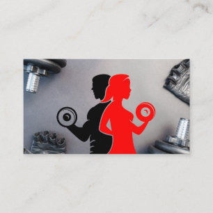 Leute, die arbeiten Fitnessgeräte Terminkarte