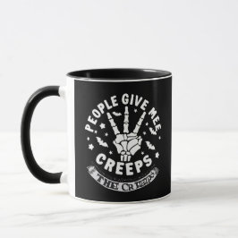 Leute geben mir die Creeps Tasse