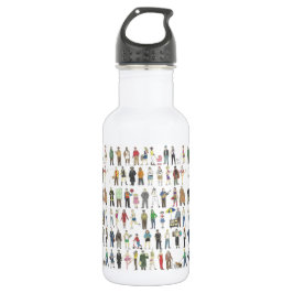 Leute im New Yorker City Pride Water Flasche Trinkflasche