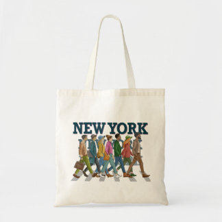 Leute in New York City Tragetasche