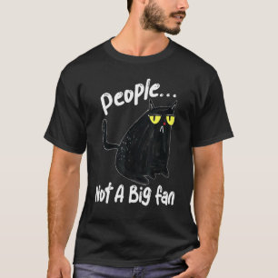 Leute kein großer Fan  Antisoziale Katze Gothic In T-Shirt