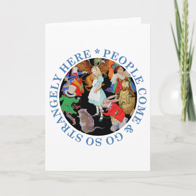 Leute kommen her und gehen so merkwürdig! karte (Vorderseite)