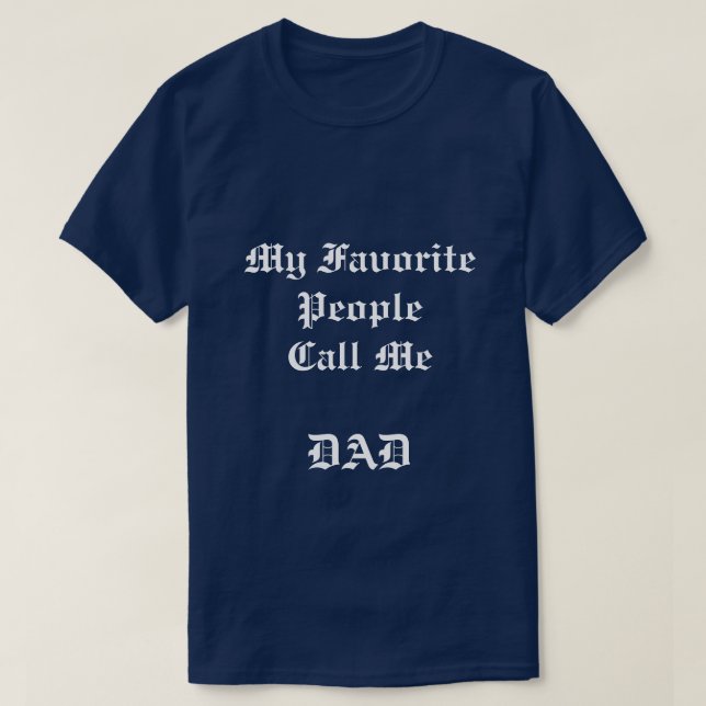 LEUTE-Marineblau-T - Shirt der Männer mein (Design vorne)