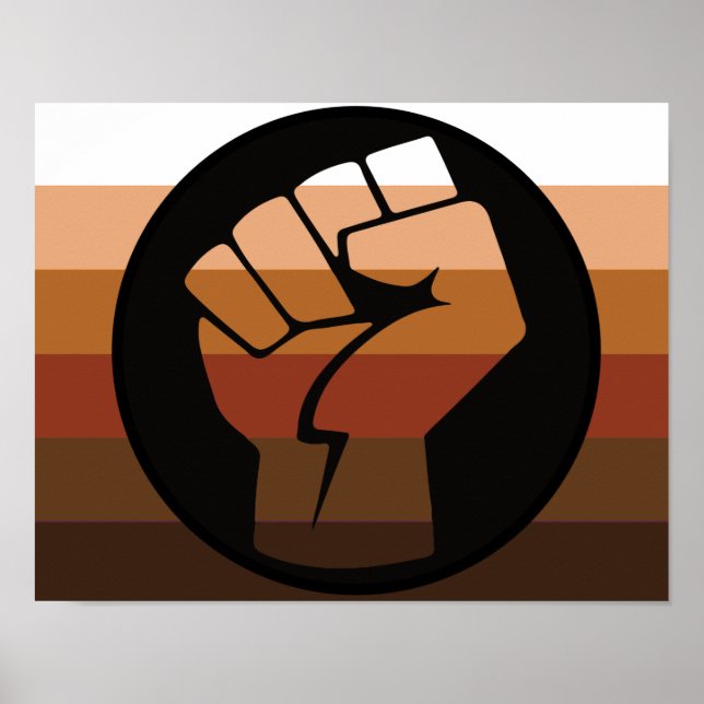 Leute mit farbigem (POC) Stolz Poster (Vorne)