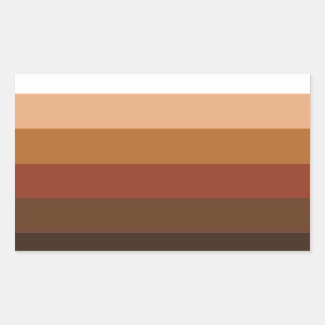 Leute mit farbigem Stolz Rechteckiger Aufkleber (Vorderseite)