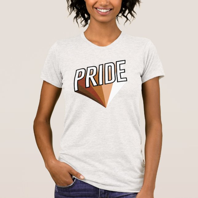 Leute mit farbigem Stolz T-Shirt (Vorderseite)
