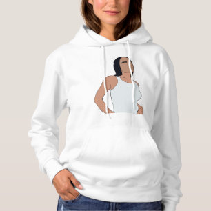 Leute nennen mich Zoë Kravitz farbig Zeichnend Fan Hoodie