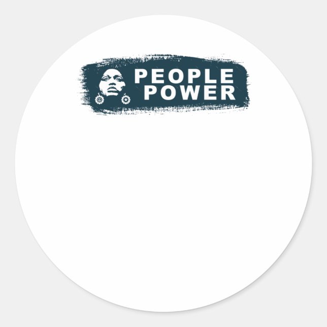 Leute Power Sticker (Vorderseite)