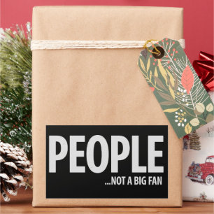 Leute sind kein Fan von mir Sarkastisch Lustig Rechteckiger Aufkleber