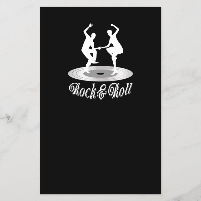 Leute tanzen Rock and Roll Flyer (Vorne)