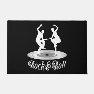 Leute tanzen Rock and Roll Fußmatte