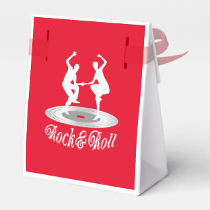 Leute tanzen Rock and Roll Geschenkschachtel