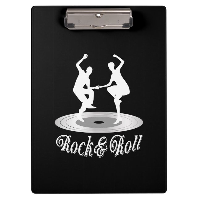 Leute tanzen Rock and Roll Klemmbrett (Vorderseite)