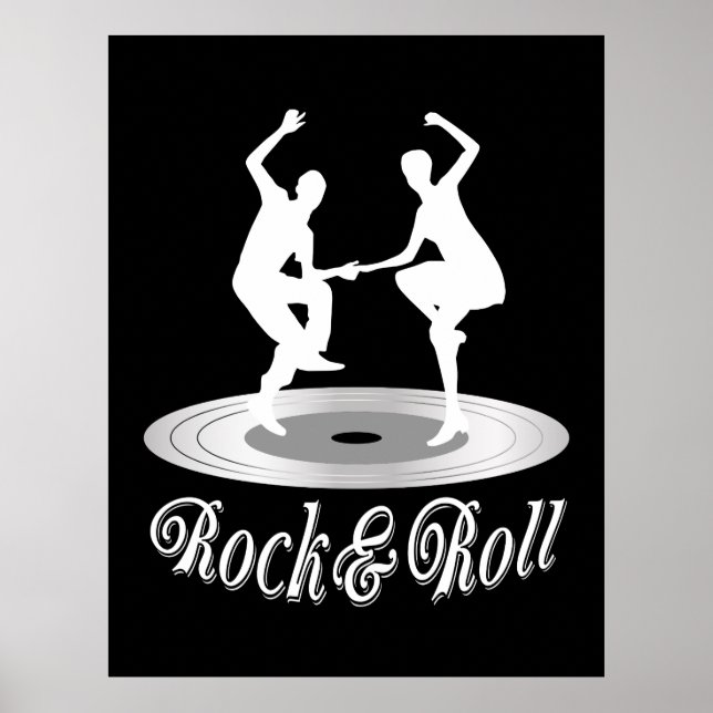 Leute tanzen Rock and Roll Poster (Vorne)