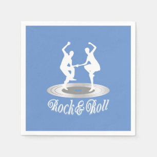 Leute tanzen Rock and Roll Serviette