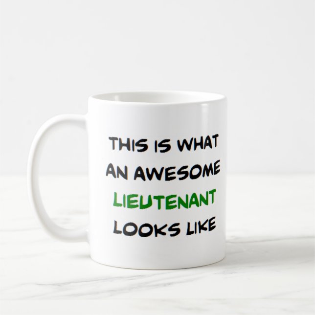 Leutnant, phantastisch kaffeetasse (Links)