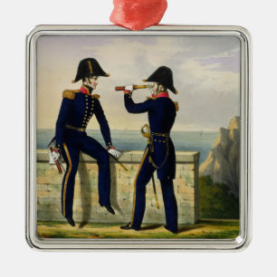 Leutnants, überziehen 1 'vom Kostüm des Silbernes Ornament