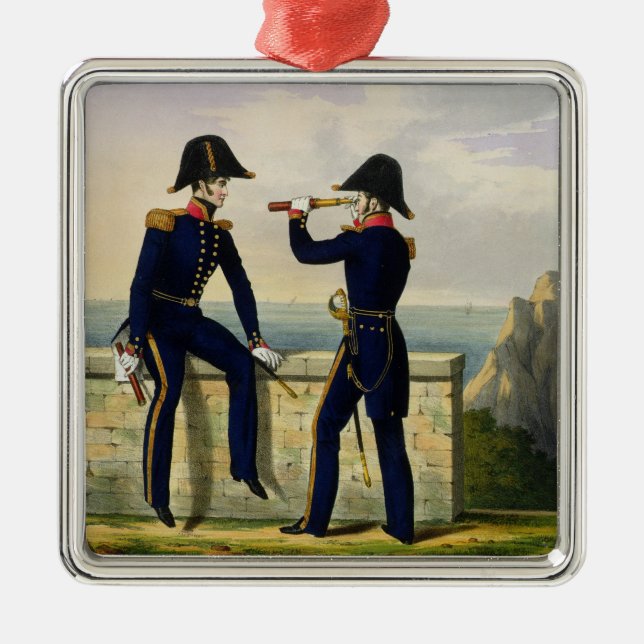 Leutnants, überziehen 1 'vom Kostüm des Silbernes Ornament (Vorne)