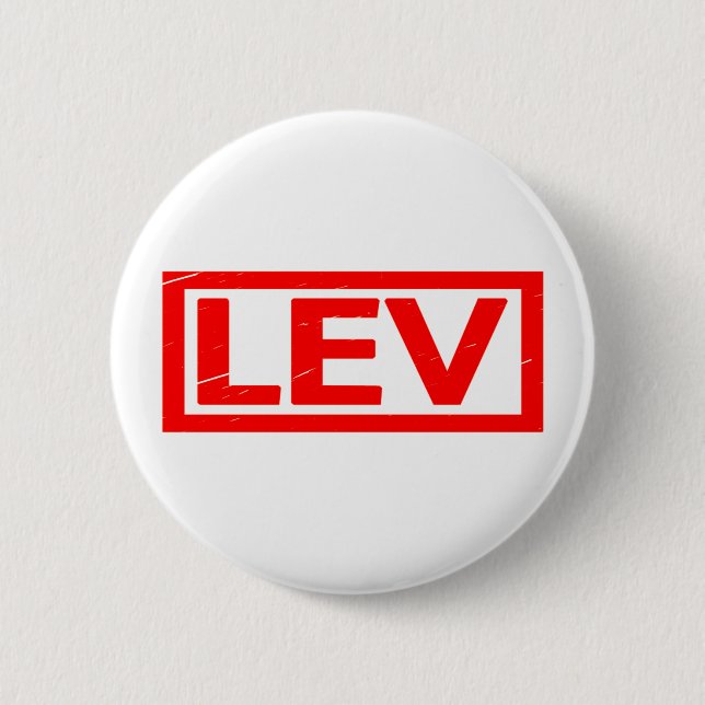 Lev Briefmarke Button (Vorderseite)