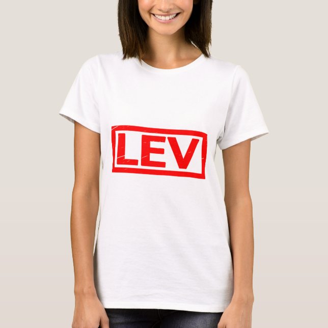 Lev Briefmarke T-Shirt (Vorderseite)
