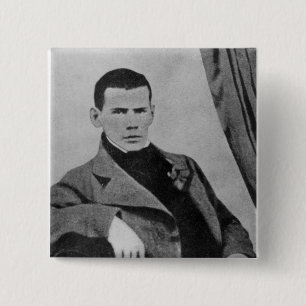Lev Nikolaevich Tolstoy als Student Button