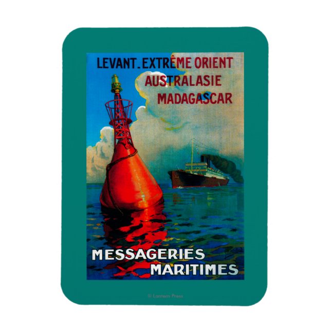 Levant Extreme Orient Vintag Poster Europe Magnet (Vertikal)
