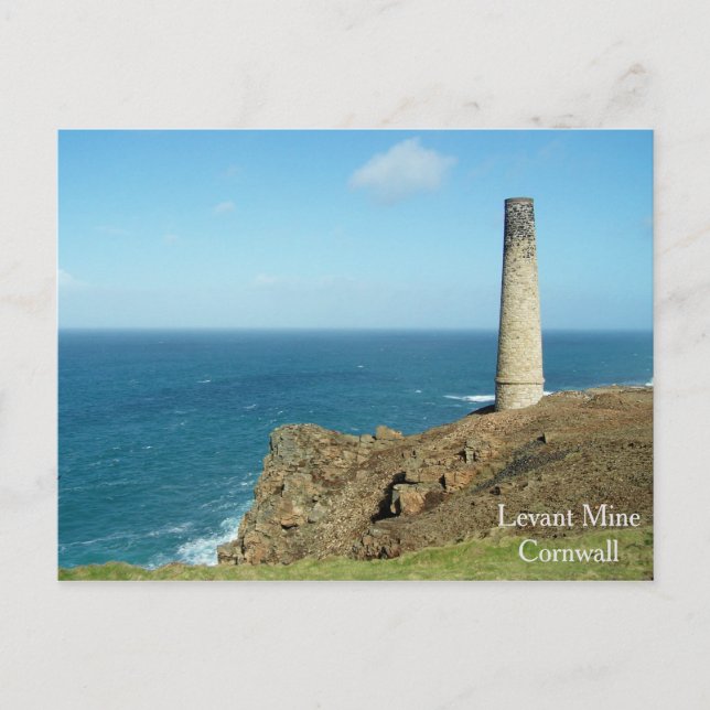 Levant Mine Cornwall England Poldark Location Postkarte (Vorderseite)