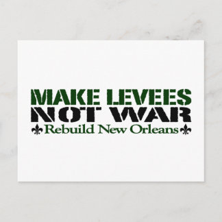 Levees statt Krieg Postkarte