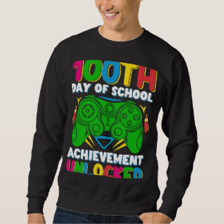 Level 100 Day of School Unlock Gamer 100. Tage Sweatshirt