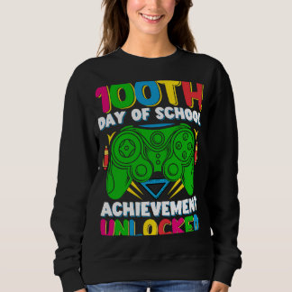 Level 100 Day of School Unlock Gamer 100. Tage Sweatshirt