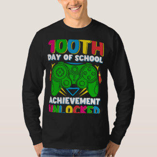 Level 100 Day of School Unlock Gamer 100. Tage T-Shirt