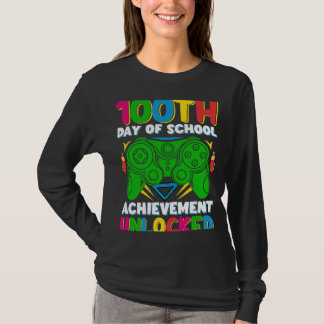 Level 100 Day of School Unlock Gamer 100. Tage T-Shirt