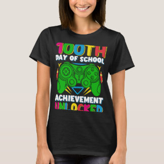 Level 100 Day of School Unlock Gamer 100. Tage T-Shirt