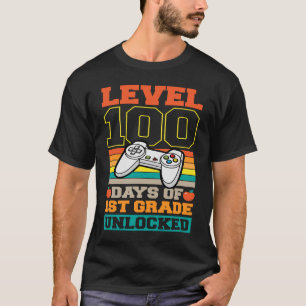 Level 100 Days of 1st Grade Uncked Video Games G T-Shirt
