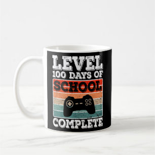 Level 100 Days of School Complete Gamer Boys Video Kaffeetasse