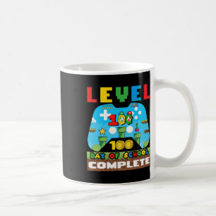Level 100 Days of School Complete Gamer Video Game Kaffeetasse