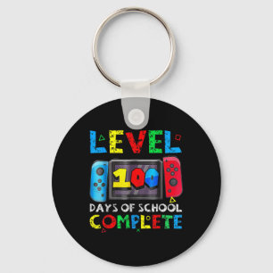 Level 100 Days of School Complete Gamer Video Game Schlüsselanhänger