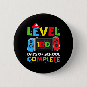 Level 100 Days of School Complete Video Game 100. Button