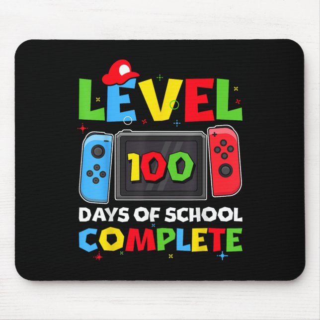 Level 100 Days of School Complete Video Game 100. Mousepad (Vorne)