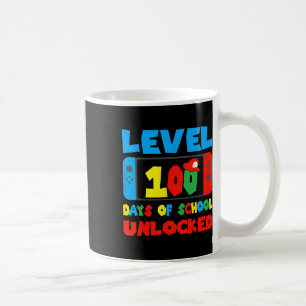 Level 100 Days of School Uncked Video Games Boys Kaffeetasse