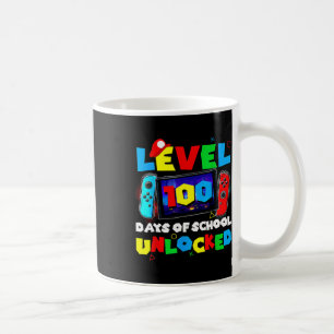 Level 100 Days of School Uncked Video Games Boys Kaffeetasse