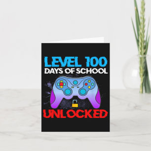 Level 100 Days of School Uncked Video Games Boys Karte