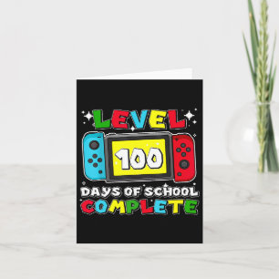 Level 100 Days of School Uncked Video Games Boys Karte