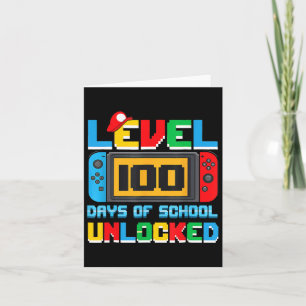 Level 100 Days of School Uncked Video Games Boys Karte