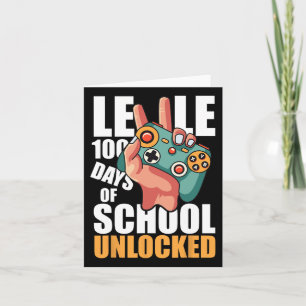 Level 100 Days of School Unlock Funny Video Game Karte