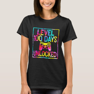 Level 100 Days of School Unlock Gamer 100 Day T-Shirt