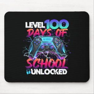 Level 100 Days of School Unlock Gamer Kids Video Mousepad